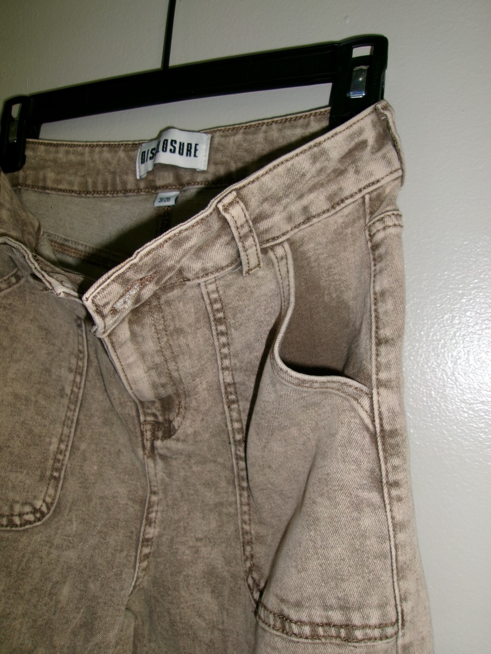 Disclosure Washed Jeans - Taupe View 5